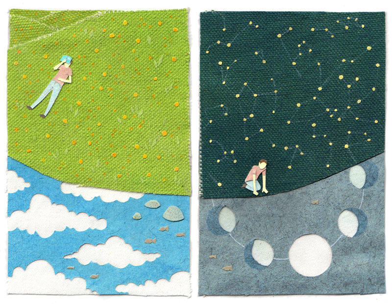 Day and Night illustration by Miki Sato