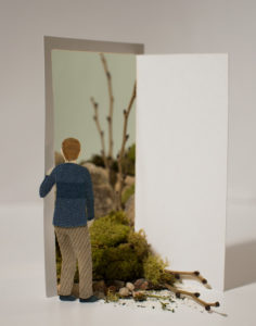 Open Door Diorama illustration by Miki Sato