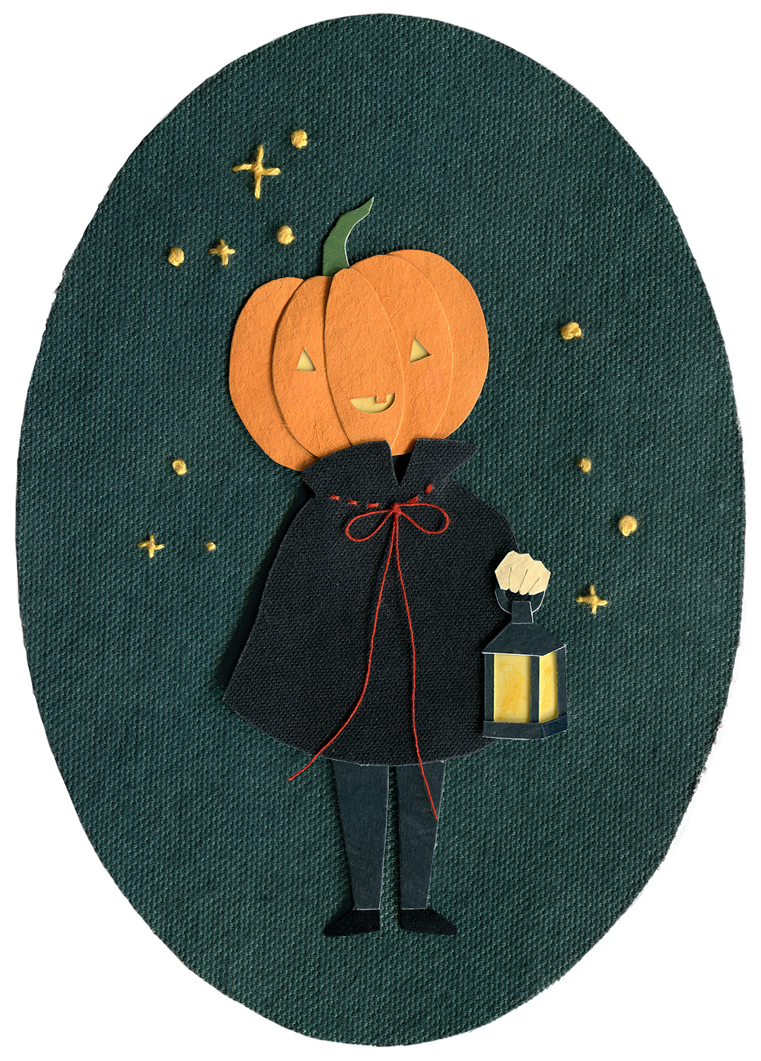 Pumpkin Head Illustration by Miki Sato